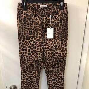 Cheetah Print Good American High Waisted Skinny Jeans